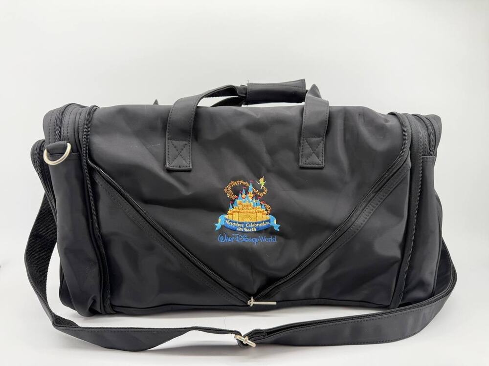 Gemline Disney World Duffel Bag Black Travel Carry On Convertible Multi Pocket - Picture 1 of 14